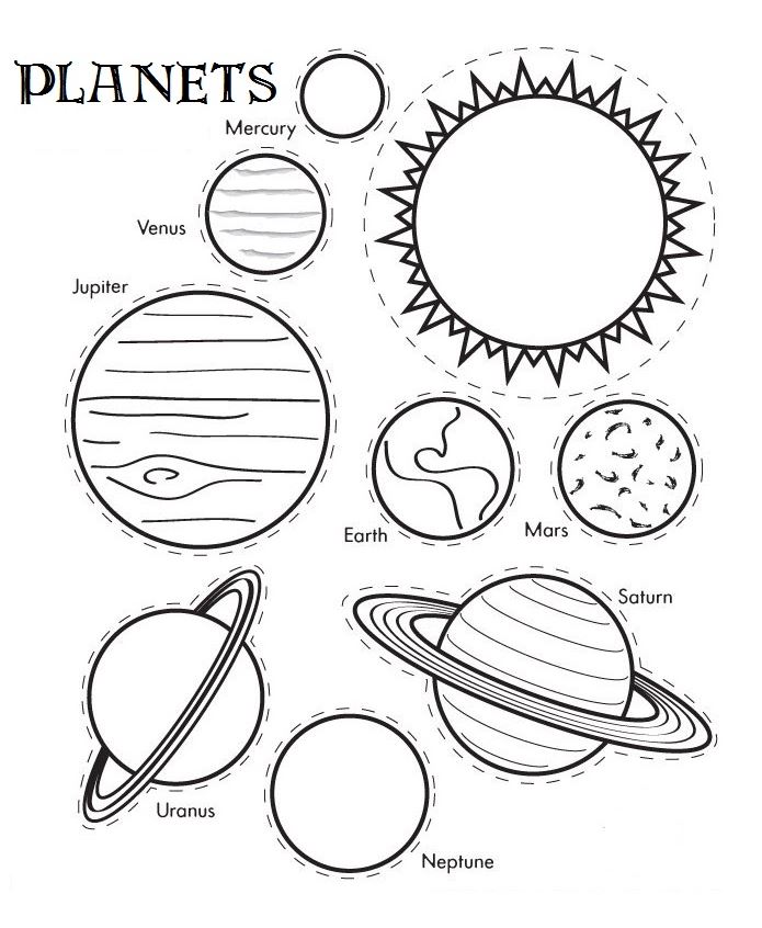 A Realistic Drawing of Our Solar System · Creative Fabrica