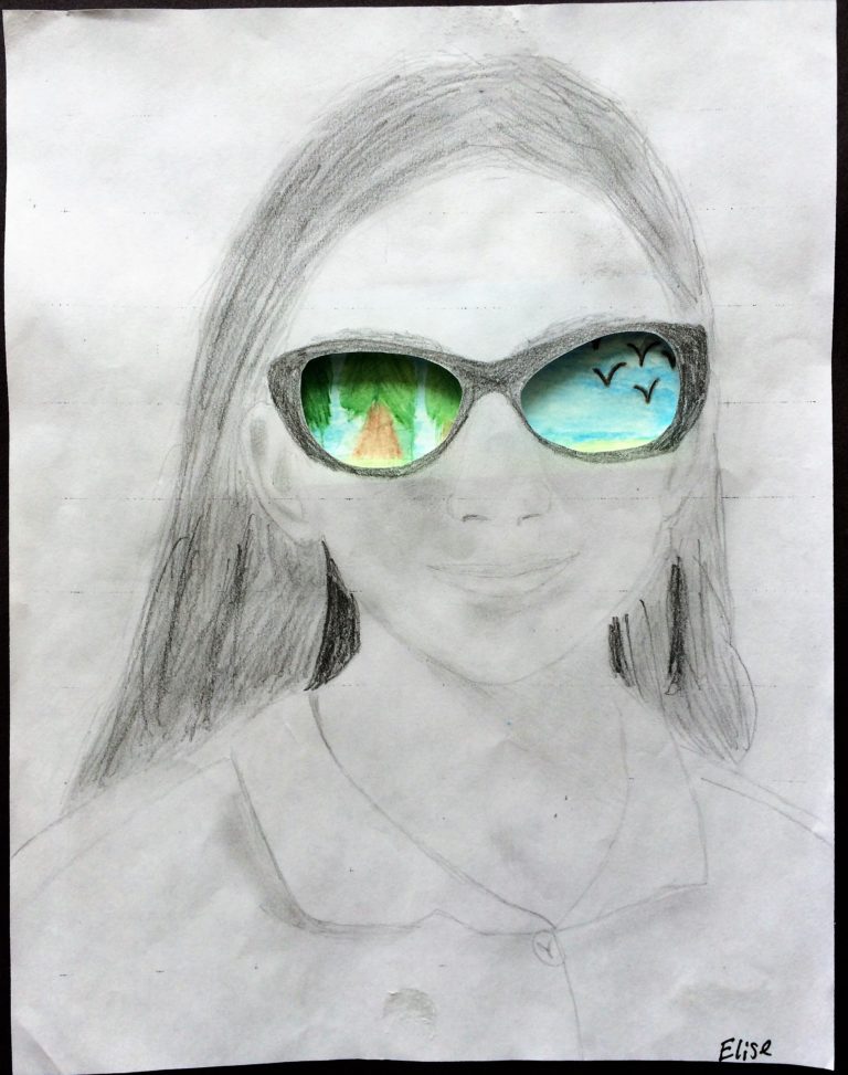 Sunglasses Value Art Lesson for middle school kids - Leah Newton Art