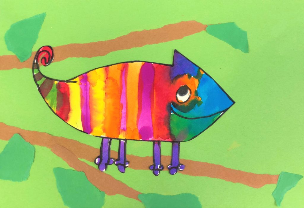 Color Chameleons Art Lesson