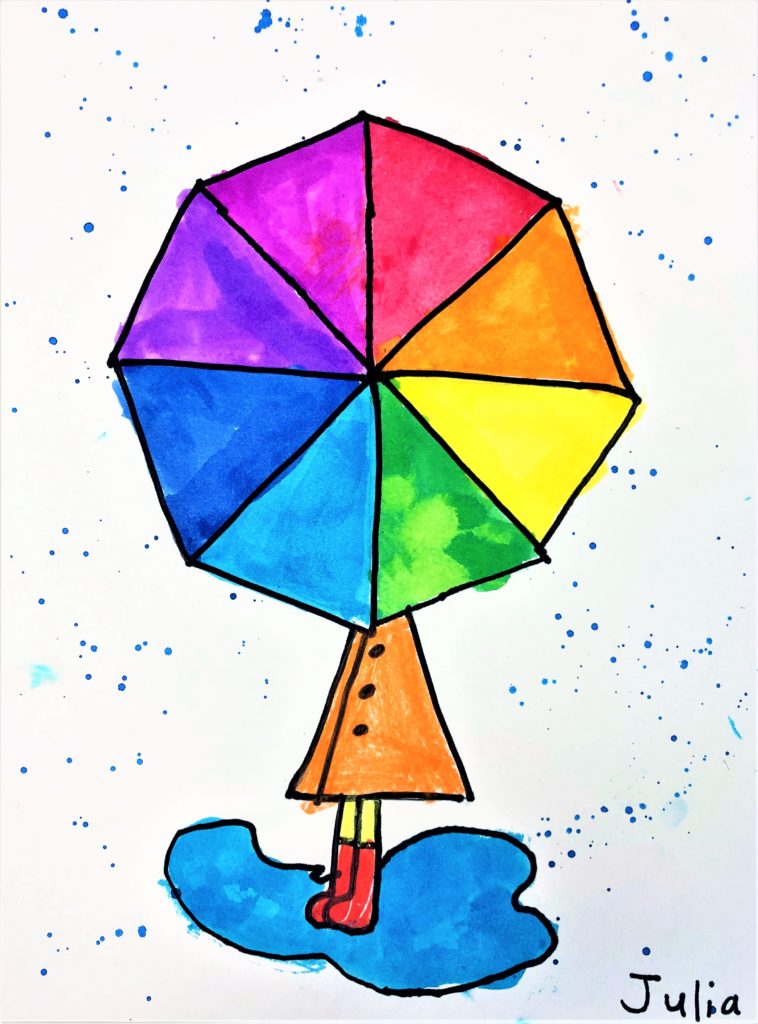 Color Wheel Umbrella 