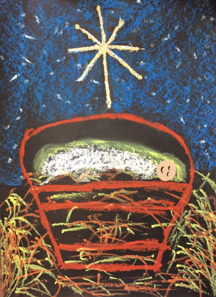 Jesus in the Manger Art Lesson