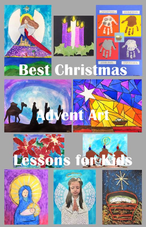 Christmas Advent Art Lessons for kids