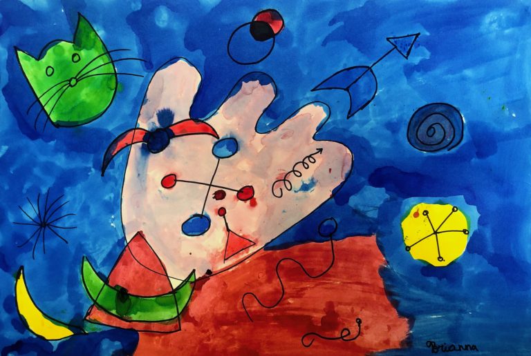 Joan Miro Art Master Lesson for kids Leah Newton Art