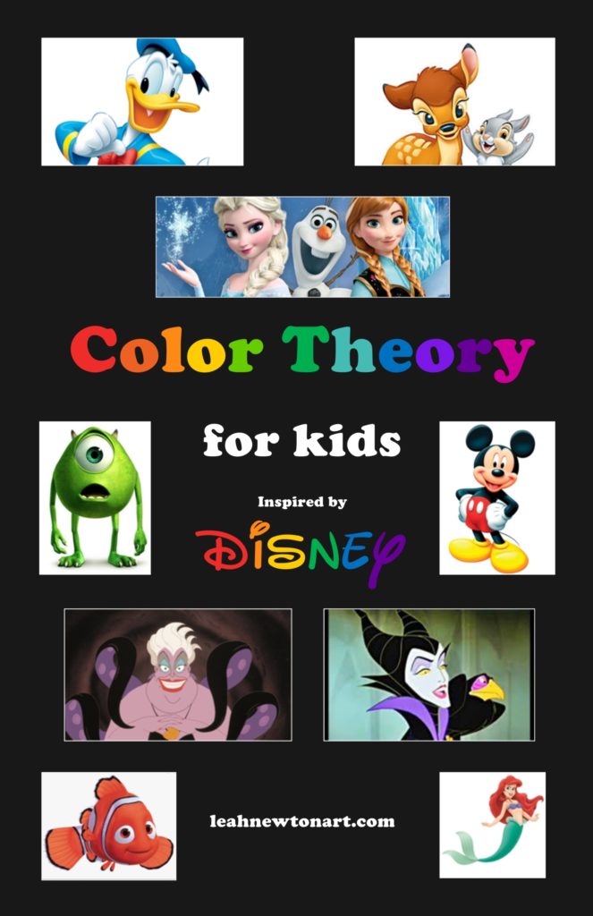 Color Theory for kids inspired by Disney
