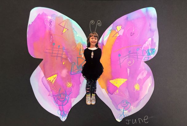Paint Blot Symmetrical Butterfly Paintings as Beautiful Art Creations